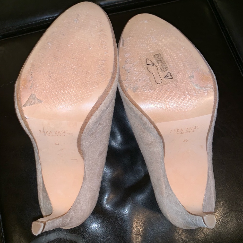 Zara Basic Collection Suede Booties - Picture 5 of 7